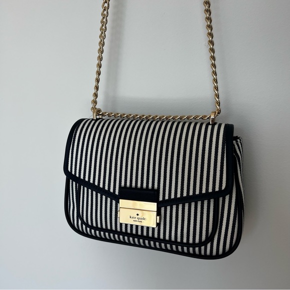 ❤️ kate spade new york NWT Carey Flap Shoulder Bag striped - Picture 6 of 10